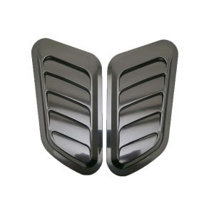 2 PCS Airflow Air Scoop Kap Mesin Mobil ABS Turbo Bonnet Vent Cover Hood