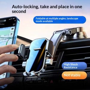 VINTLOOK Giá đỡ điện thoại ô tô đa năng với đế hút chân không và khả năng xoay 360 độ phù hợp cho kính chắn gió và định vị GPS