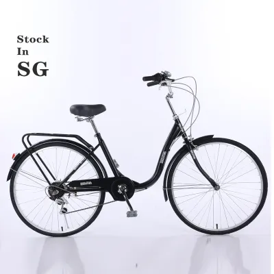 [✅SG Ready Stock] Shimano gear Outdoor city bicycle 26 inch 7 speed Adult women girl lady bike