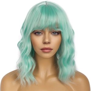 Amazon popular cross-border wigs European and American festivals cos wigs water ripples short curly hair wigs full headgear.