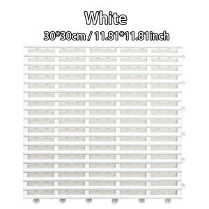 Bathroom Floor Mat Anti-slip Bathroom Mat Splicing Matting Floor Hollow Drainage Quick-drying Can Be Cut Large Area Home Use Door Mat Shower Pad For Toilet