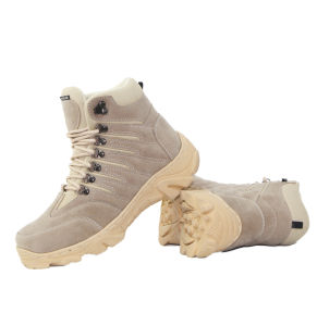 Sepatu Safety Ujung Besi Mid Boots Kerja Proyek Hiking Outdoor Touring Keren Kuat Anti licin