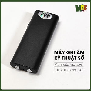 Máy ghi âm kỹ thuật số ultra mini 8GB máy ghi âm dành cho ngươi lười ghi chép thu được ở không gian rộng giảng đường phòng họp