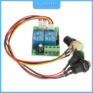 【E-WOITD】 PWM ตัวควบคุมมอเตอร์ DC สวิตช์6V12V24V เดินหน้าและถอยหลังตัวควบคุมมอเตอร์