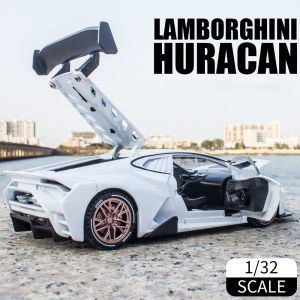 【Without box】1/32 Lamborghini Huracan diecast car chimei Zinc Alloy Model Toys Cars Light and Sound Birthday Gifts for Children Collection Model Toy Pull Back Toys for Boys