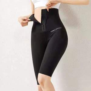 🇲🇾STOK KL Plus Size Women High Waist Shaper Hip Lifting Running Training Yoga Gym Body Slimming Thin Sport Half Long Pant