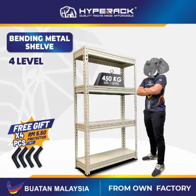 HYPERACK ™️ [High Quality] 150-210cm(H) X 30-45cm(D) X 90-120cm(L) Bending Metal Shelve / Boltless Rack 铁架 / 置物架
