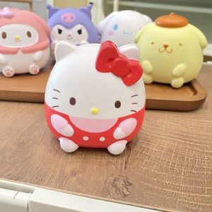 Mainan Squishy Sanrio Kuromi Kitty Cinnamonroll Melody Stress Ball Squisi Fidget Toy