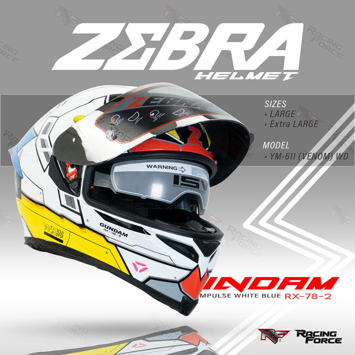 Rx Gundam Helmet Motorcycle Motorcycle Helmet Bilmola X Gundam