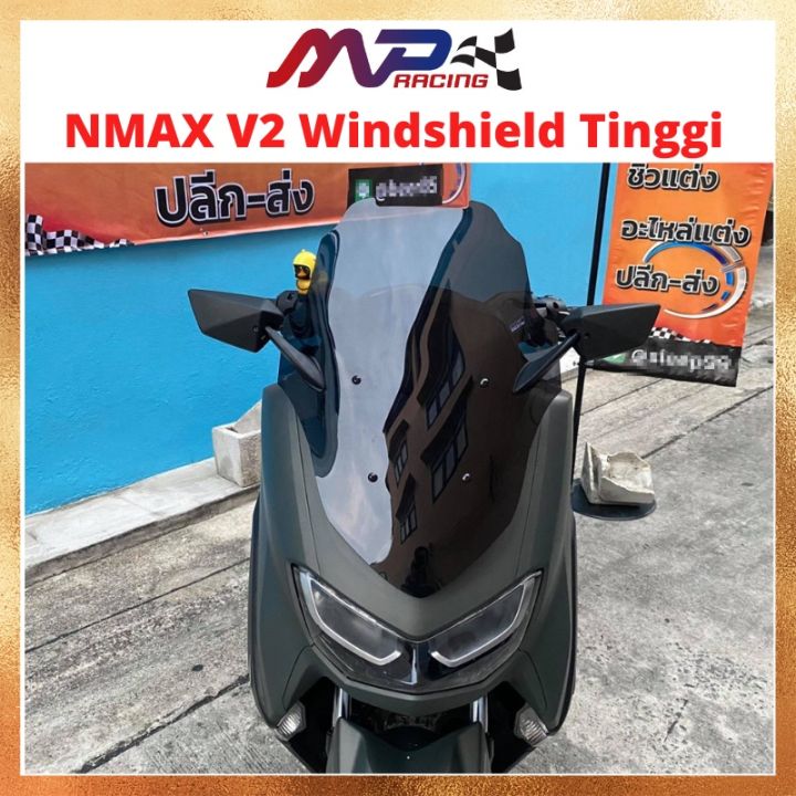 NMAX V2 Windshield Tinggi 55cm side mirror,Thailand.Yamaha Nmax V2 ...