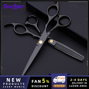 (COD+3 Days Delivery)Professional Japan 440c Steel 6 Inch Cut Hair Make Up Cutting Scissor Barber Thinning Shears Hairdressing