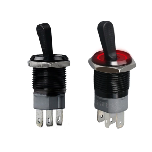 Sturdy Metal Three Position Toggle Switches With LED Light Designs for CustomES Electronics And Model Making Supplies