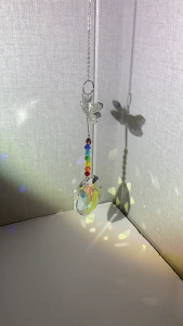 Suncatchers with Prism Butterfly Pendant Hanging Ornament for Window Wall and Garden Hanging Decorations Gift