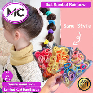Ikat Rambut Anak Korea Donat Warna Warni Dewasa Aksesoris Rambut Anak Perempuan Karet Kuncir Rambut Bentuk Donut Premium