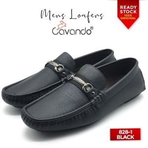 Cavando Kasut Lelaki (Hitam / Biru / Tan) Men Shoes Black/Blue/Tan 828-1
