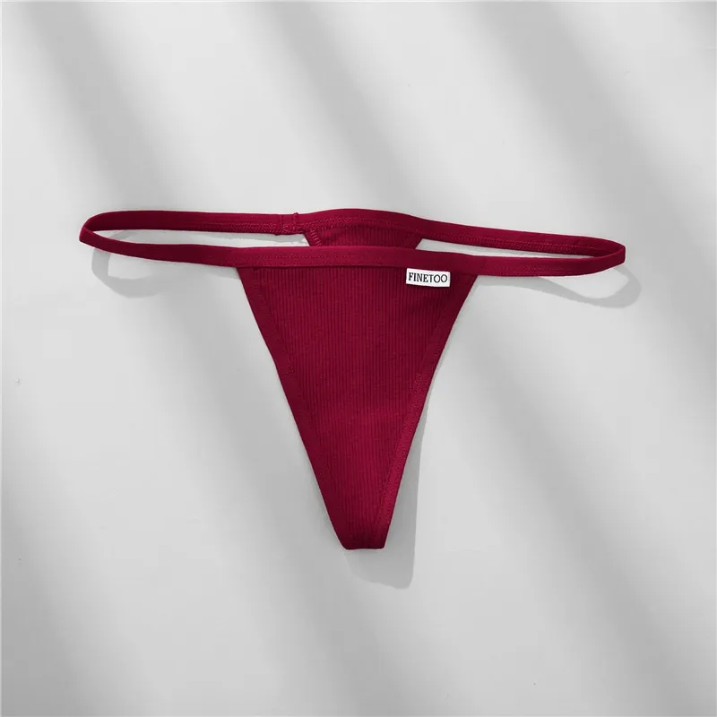 FINETOO /Cotton Thong Sexy G String Panties M XL Girl Underpants