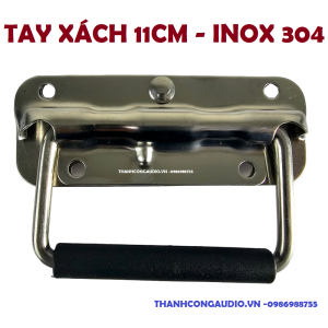 Tay xáchtay nắm 11cm – INOX 304 quai xách hộp dụng cụ pin lithium tay nắm hộp tự gập. Loại cao cấp