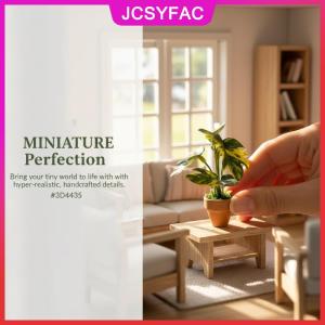 JCSYFAC Nhân tạo trong Chậu mini khoai môn rùa trở lại nhà máy Dollhouse trang trí thực tế màu xanh lá cây lá cho nhà Tabletop đồ trang trí