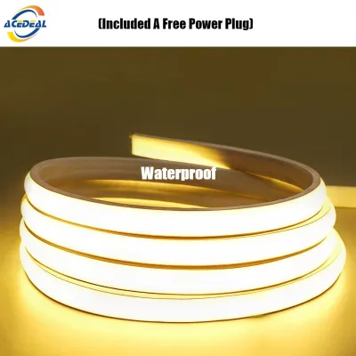 AceDeal [Support Lalamove Bulk Orders] LED Strip Light Outdoor Waterproof Cuttable Eye Protection Flexible Rope Tube Narrow Neon Light For DIY Christmas Holiday Decoration For Room Ceiling Light