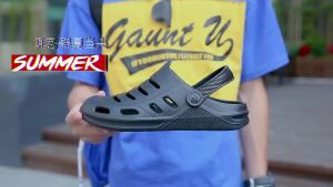 MenS Clogs Summer Outdoor Non-Slip Thick Sole Dual-Use Closed-Toe Slippers Beach Sandals Couple Style Water Shoes
