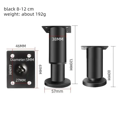 [SG Stock]Adjustable Telescopic Table Leg Heavy Duty Furniture Support Leg Cabinet Sofa Bed Replacement Leg Height Adjus