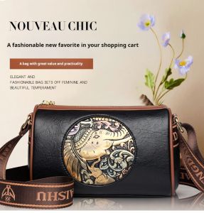 Fashion Satchel Embossed Mom Bag Shoulder body Ladies Handbag Literary body Bag