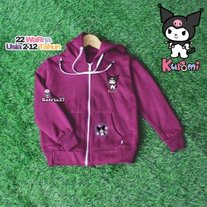 TERBARU Jaket Hoodie Zipper Anak KUROMI Usia 2 - 12Tahun Jacket Sweater Anak Laki Laki Perempuan Distro Premium