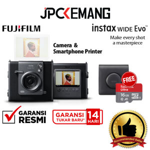 Fujifilm Instax Wide Evo Instant Film Camera & Smartphone Printer Fuji Instax Wide Evo Kamera Instan JPC KEMANG GARANSI RESMI