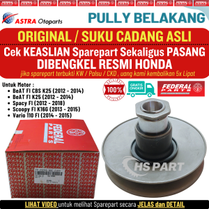 Pully Pulley Pulli Belakang Beat Fi Scoopy Spacy Vario 110 Fi Stater Kasar Original Federal Aspira