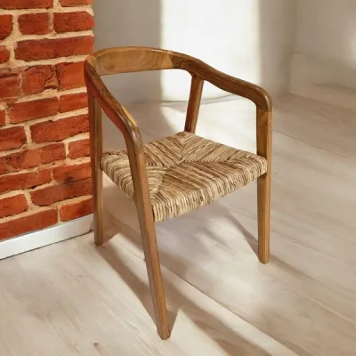 Bali Teak Arm Chair | Solid Teak Outdoor & Indoor Seating | Casa Bella Designs