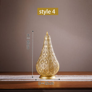 โต๊ะวินเทจบรรยากาศโคมไฟอบอุ่นโรแมนติกห้องพักตกแต่งบาร์เหล็กศิลปะขนาดเล็กไฟกลางคืนบรรยากาศสร้างสรรค์โคมไฟตั้งโต๊ะเครื่องประดับ