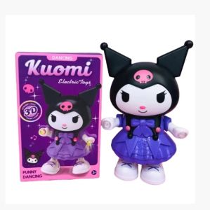 Kuomi Cartoon Electric Musical Dancing Robot Music Light function Kids Learning Girls Baby Toy Children Boxing Gift 3286