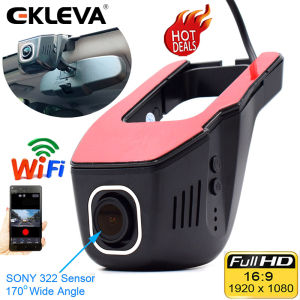 Ekleva DVR cho xe hơi Camera hành trình WiFi Mini Dash Cam Máy ghi hình kĩ thuật số máy quay phim 1080p phiên bản ban đêm Novatek 96658 IMX 322 giấu kín Wifi Dash Cam