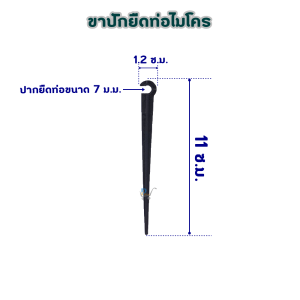 ขาปักท่อไมโคร ขาปักสปริงเกอร์ ขาปักมินิสปริงเกอร์ ขาปักน้ำหยด ขาปักยึดท่อ pe ขาปักน้ำหยด 5/7 ขาปักสายไมโคร ขาปักหัวพ่นหมอก