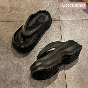 YooWoo Sandal Wanita / Sandal Jepit & Sendal Wanita Wedges / Sandal Karet Tebal Anti Slip Korean Style / Sendal Jepit Fashion Kekinian