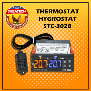 Thermostat Hygrostat Termostat Higrostat STC-3028 untuk Mesin Tetas Telur Ayam Bebek Burung Puyuh