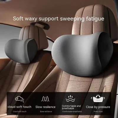 Bantal Leher Punggung Jok Mobil Memory Foam Lumbar Support