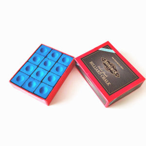 12pcs Professional Snooker Pool Cue Tip Chalk Billiard No-slip Chalk Billiard Accessories