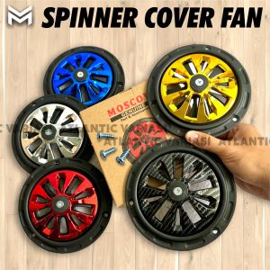SPINER MOTOR MATIC COVER PELINDUNG KIPAS RADIATOR FULL CNC UNIVERSAL VESPA SPRINT PRIMAVERA LX S125 SCOOPY BEAT FI MIO VARIO COVER KIPAS SPINNER COVER KIPAS METIK TUTUP RADIATOR MATIK SPINNERS ORIGINAL MOSCOW