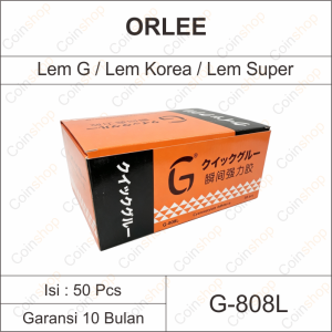 1 Box Orlee Lem Korea Super Serbaguna G-808 10ml isi 50 Pcs
