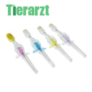 5/10/20/50PCS Animals I.V.Cannula With Heparin Cap And WingDog Cat Intravenous Injection Catheters 20G-26G Veterinary Tools