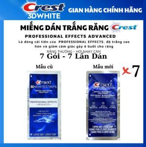 Combo 7 Gói Miếng Dán Trắng Răng Crest 3d White Professional Effects