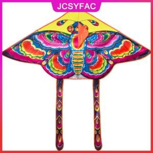 JCSYFAC Diều bướm cầu vồng 90*55cm diều trẻ em gấp được ngoài trời với dây điều khiển 50m