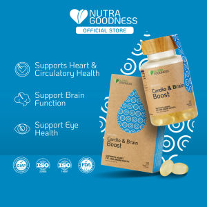 Nutra Goodness Nutra365 Cardio & Brain Boost 30s/60s - Improve Heart Brain Function & Eye Health