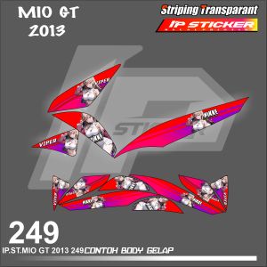 MIO GT 2013  (COD) STIKER STRIPING MOTOR YAMAHA MIO GT2013 HOLOGRAM DAN TRANSPARAN