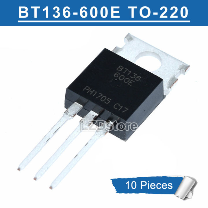 10pcs BT136-600E BT136 600E TO-220 4A/600V Thyristor new original ...