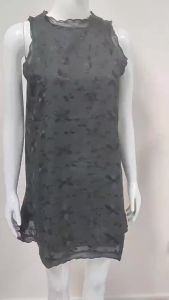 G72023 Cross-Border European and American Foreign Trade Dress New Casual Loose Womens Vest Lolita Vest Dress 7/7