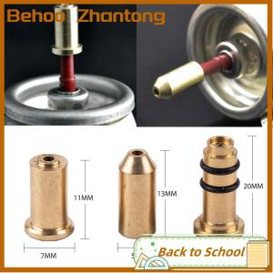 Behoo 3 cái đầu bơm khí butan nạp đầy vòi tái sử dụng đầu bơm hơi cho Dupont Ligne