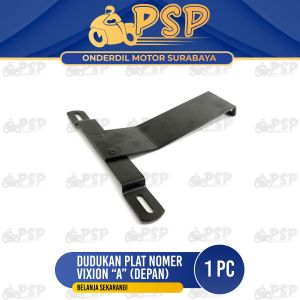 Dudukan Plat Nomer Depan Vixion "A" - Pangkon Bracket Breket Braket Pelat Nomor Nopol Bagian Depan