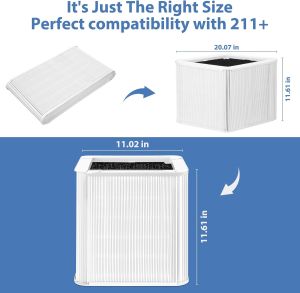🔥Original and Authentic🔥 Replacement Compatible with Blueair Blue Pure 211/Blue 3610/joy Filter Particle + Carbon Sheet (PAC) HEPA&Active Carbon Nano Protect filter Air Purifier Accessories